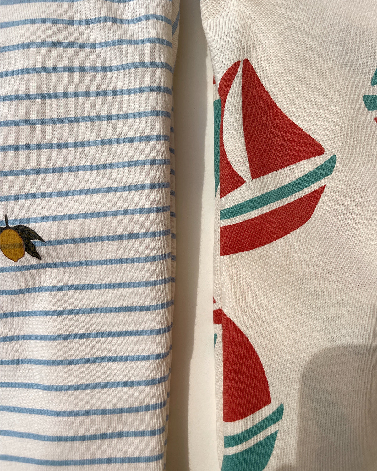 FAMO SET GOTS - STRIPE BLUIE