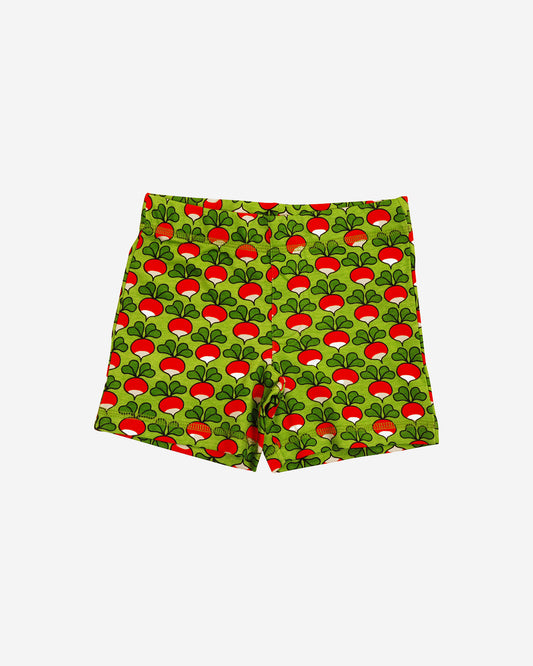 RADISH SHORT PANTS - BRIGHT LIME GREEN
