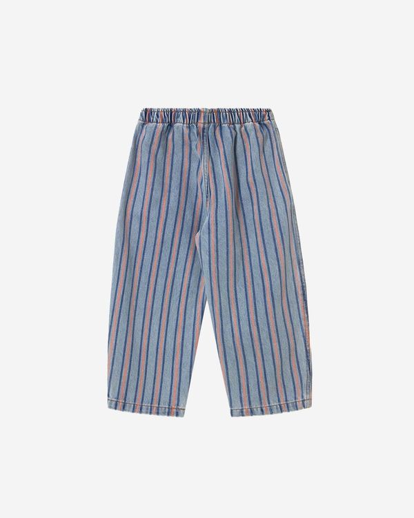 STRIPES MULTICOLOR PANT light blue denim