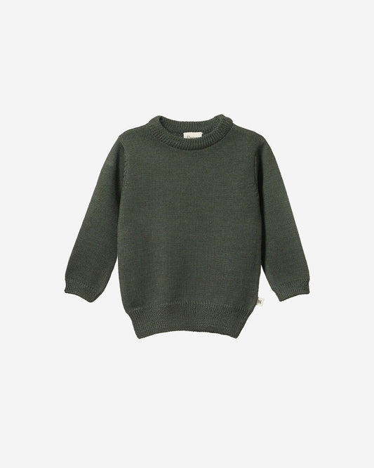MERINO KNIT PULLOVER - THYME