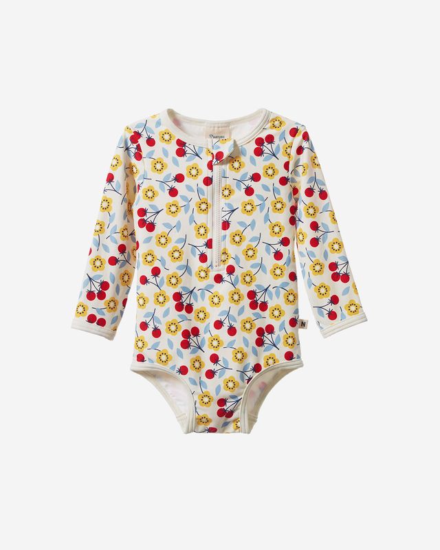 ONE PIECE BATHING SWIMSUIT - KITCHEN GARDEN PRINT
