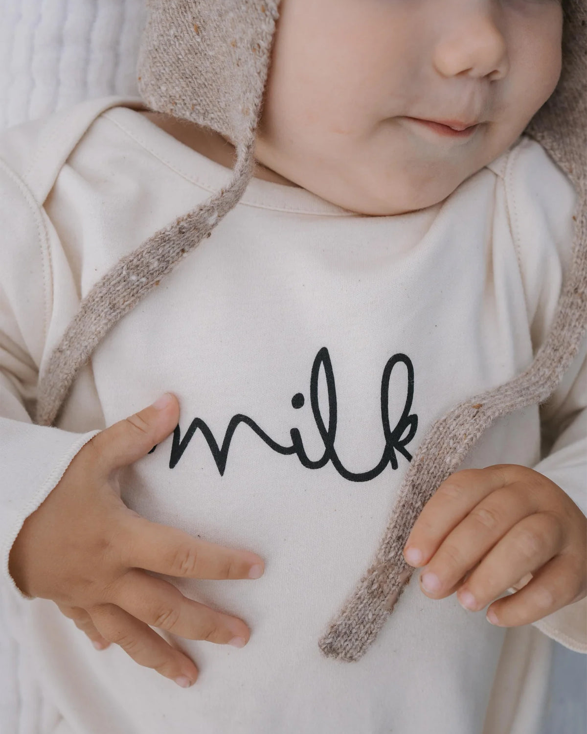 UNDYED NATURAL MILK PLAYSUIT