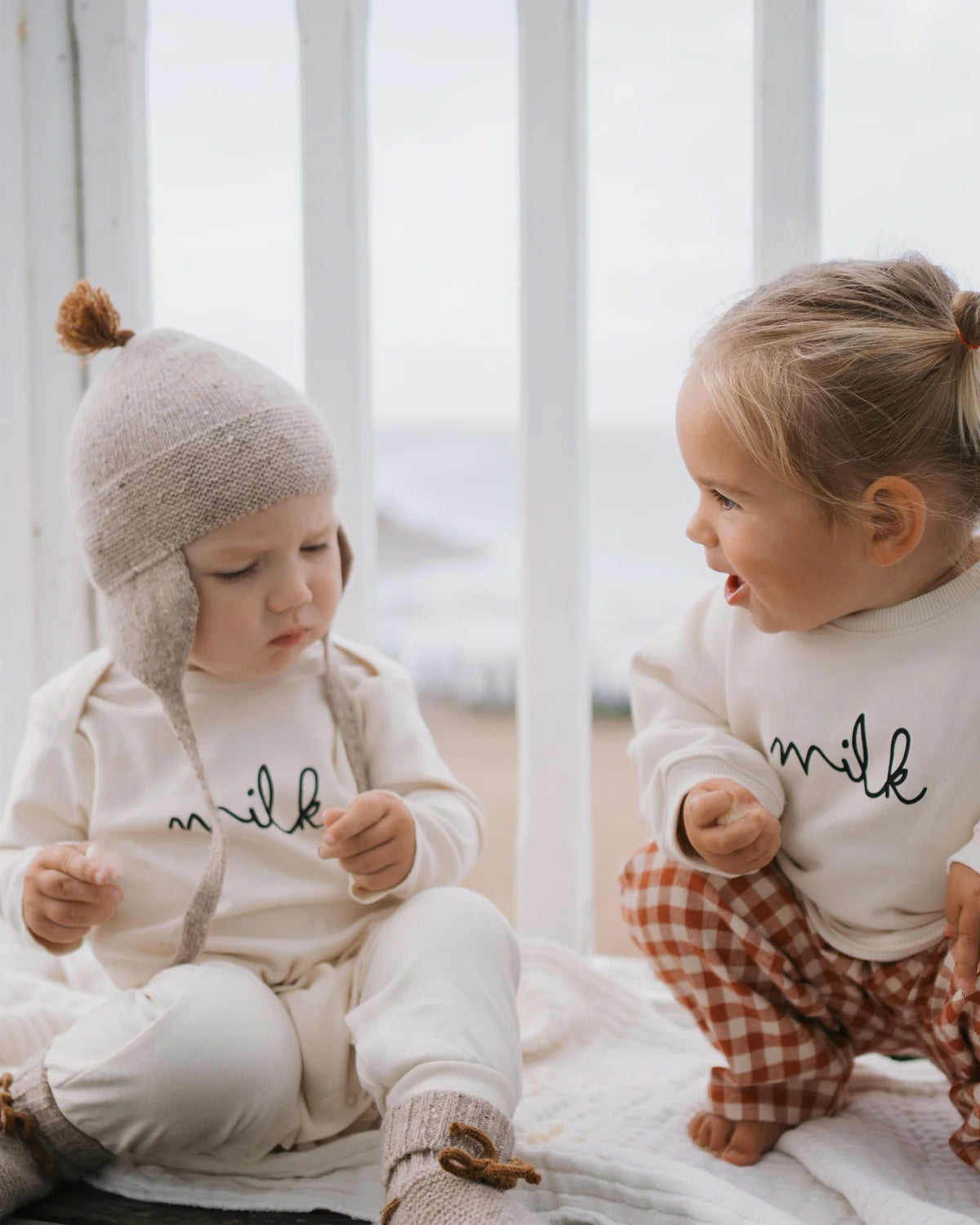 UNDYED NATURAL MILK PLAYSUIT