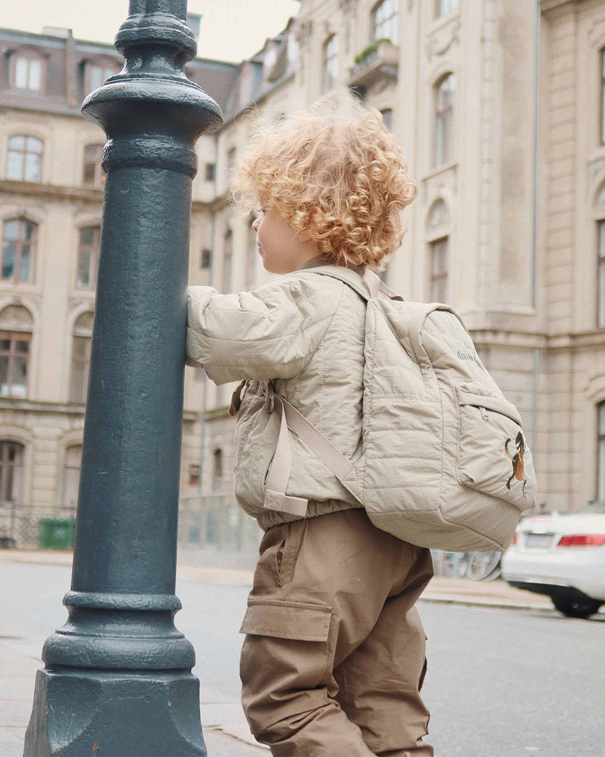 JUNO QUILTED BACKPACK MIDI - LAUREL OAK DINO