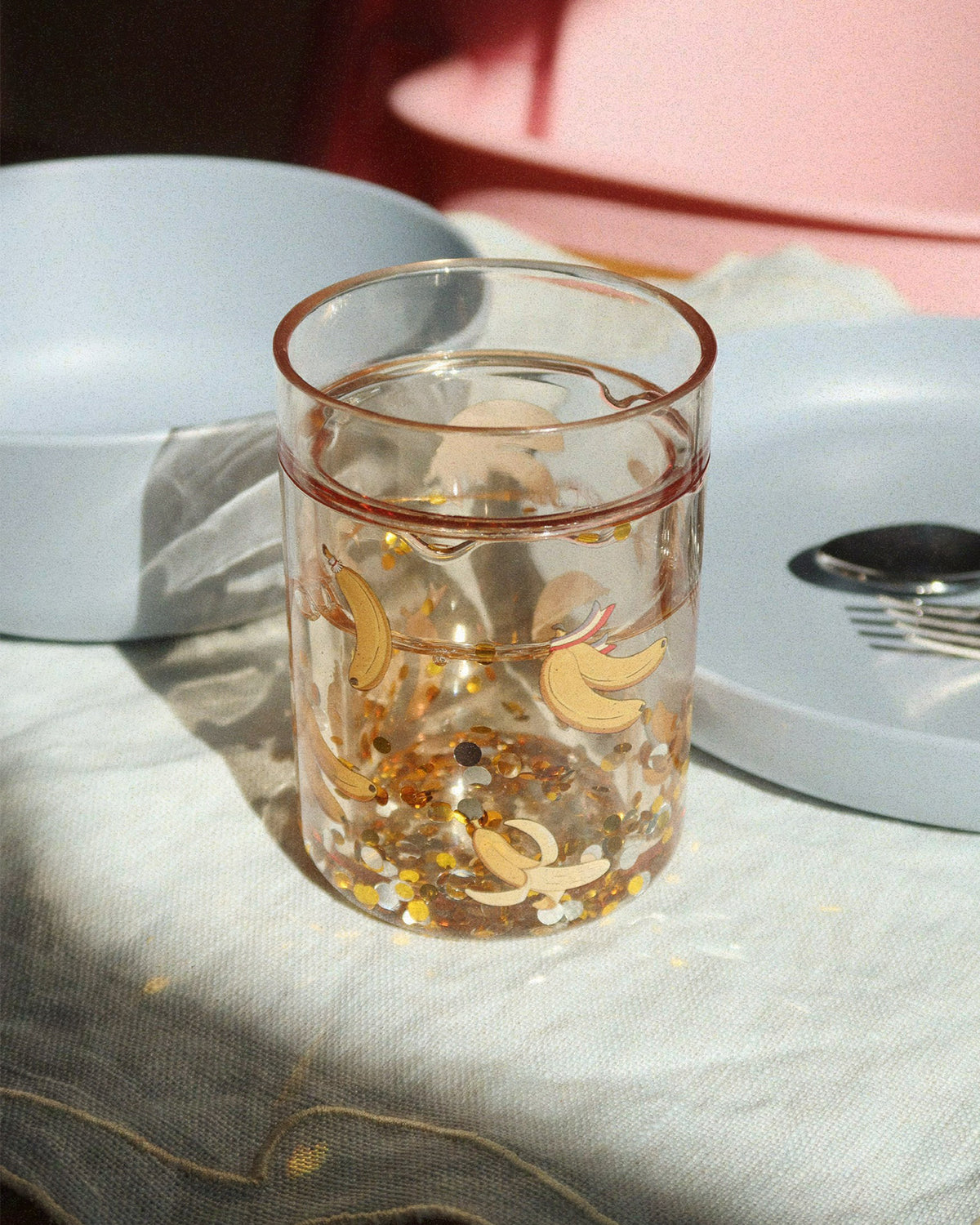 2 PACK GLITTER CUPS - LET'S GO BANANAS