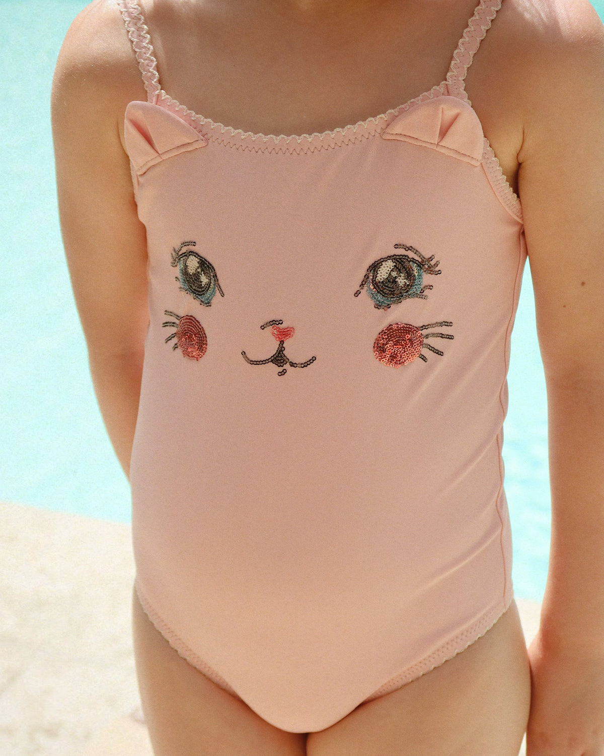 KITTY SWIMSUIT GRS - POWDER PINK