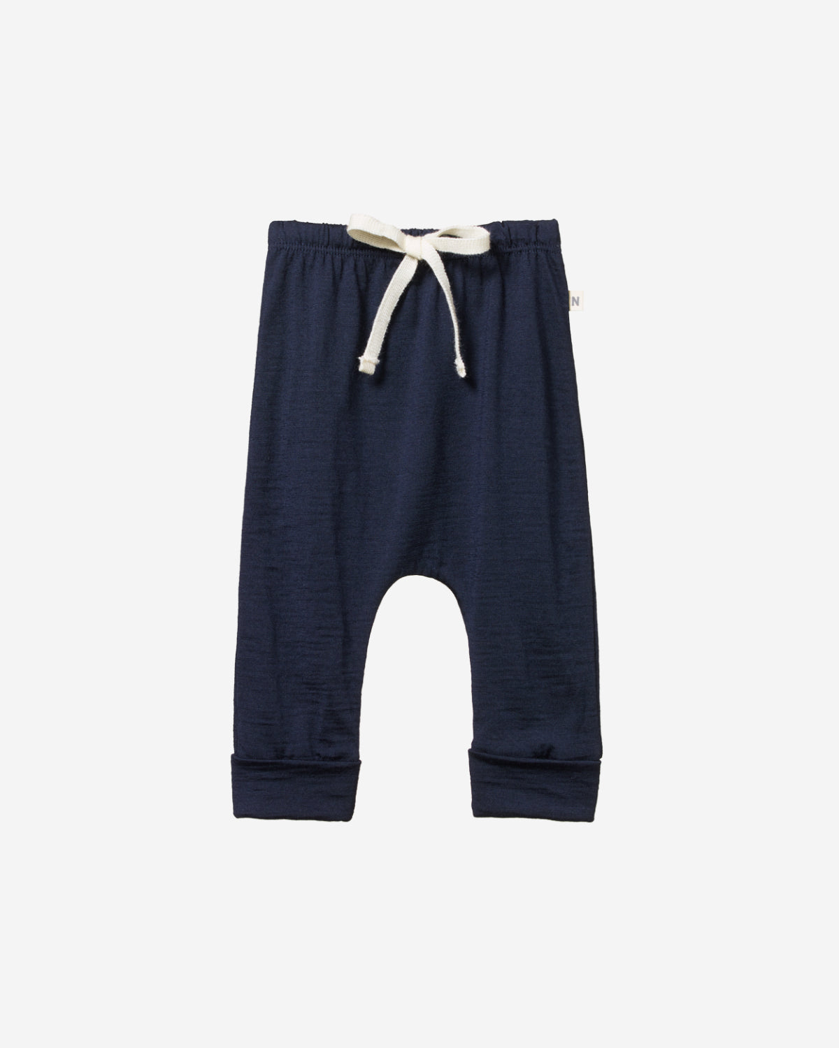 MERINO DRAWSTRING PANTS - NAVY