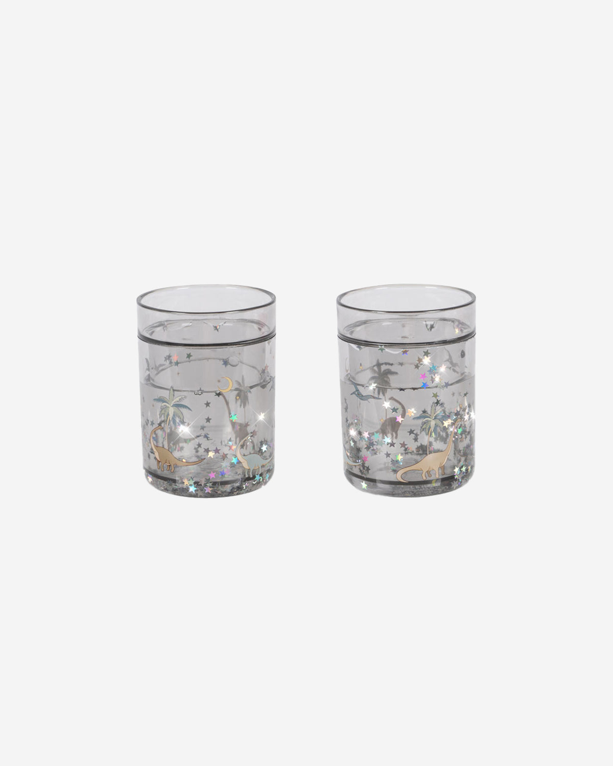 2-PACK GLITTER CUPS - DINO