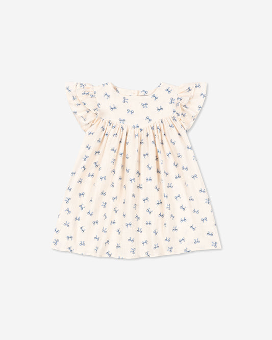 COCO DRESS - BOW BLEU