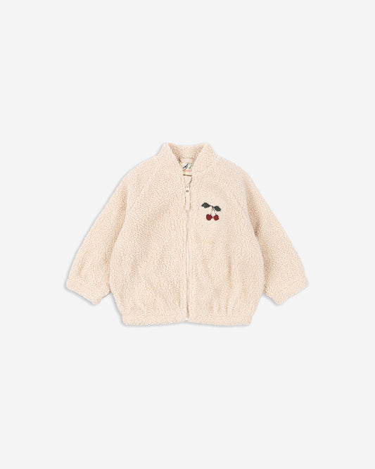 JAZZ TEDDY BOMBER JACKET GRS - SAND DOLLAR