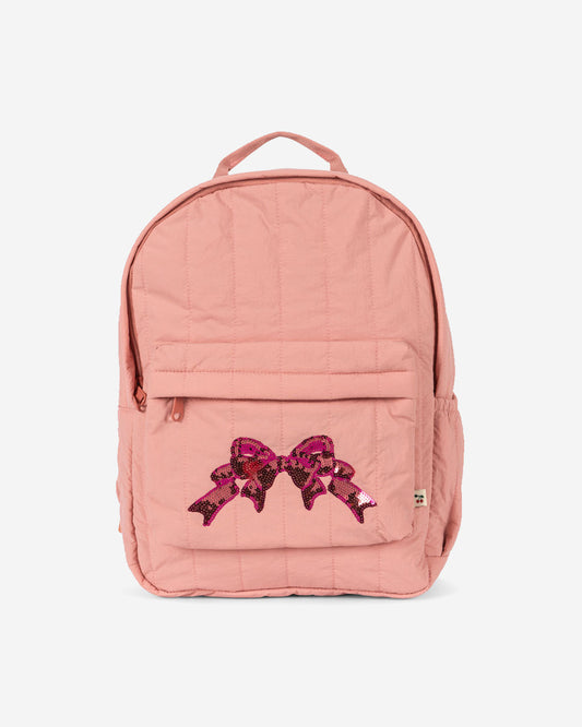 JUNO QUILTED SEQUIN BACKPACK MIDI - ROSETTE