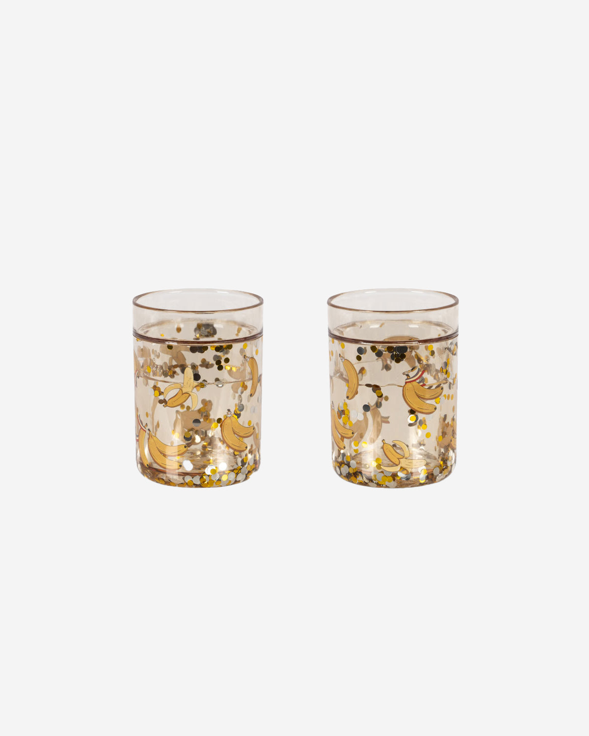 2 PACK GLITTER CUPS - LET'S GO BANANAS