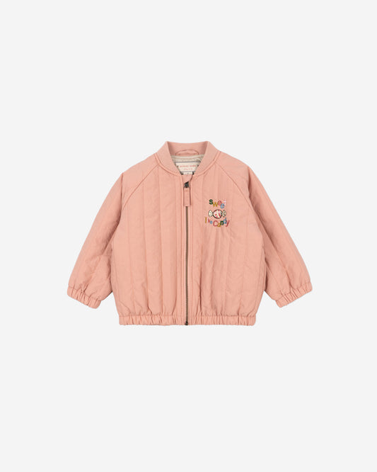 JUNO BOMBER JACKET - CAMEO BROWN