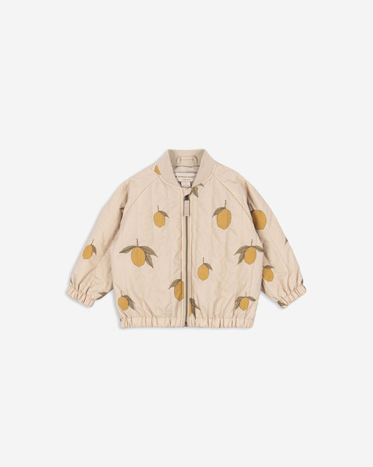 JUNO PRINTED BOMBER JACKET - MON GRAND CITRON