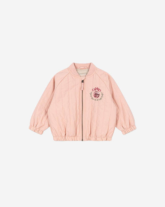 JUNO SEQUIN BOMBER JACKET - MELLOW ROSE