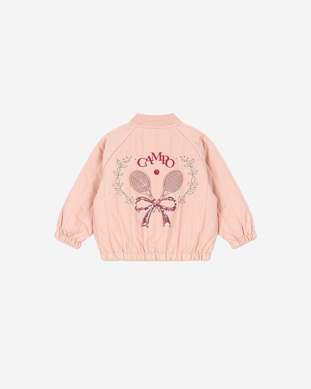 JUNO SEQUIN BOMBER JACKET - MELLOW ROSE