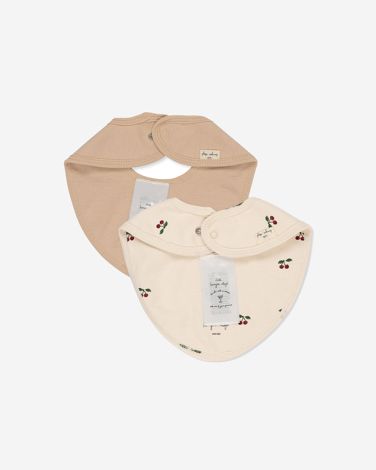 2 PACK BIBS - CHERRY