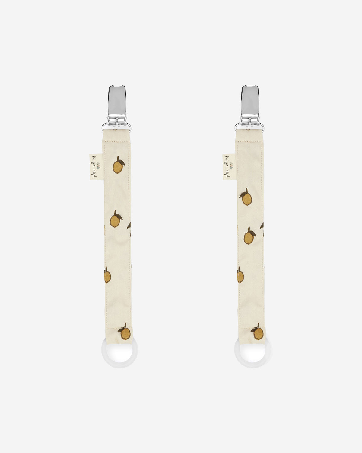 2 PACK PACIFIER STRAP - LEMON