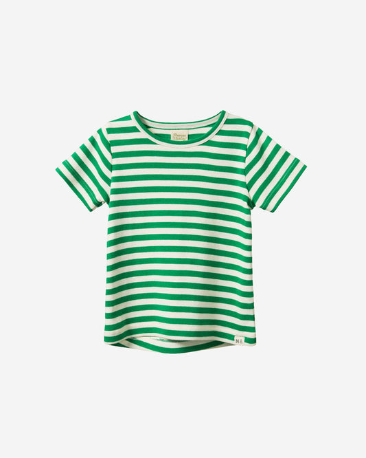 RIVER TEE - KELLY GREEN SEA STRIPE