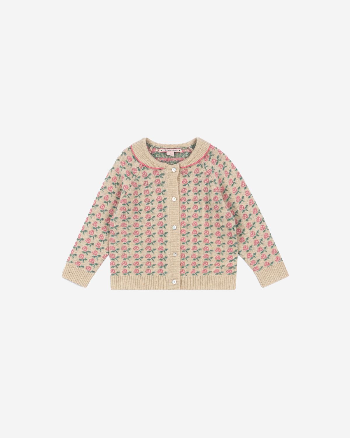 BELOU KNIT CARDIGAN - ROSE