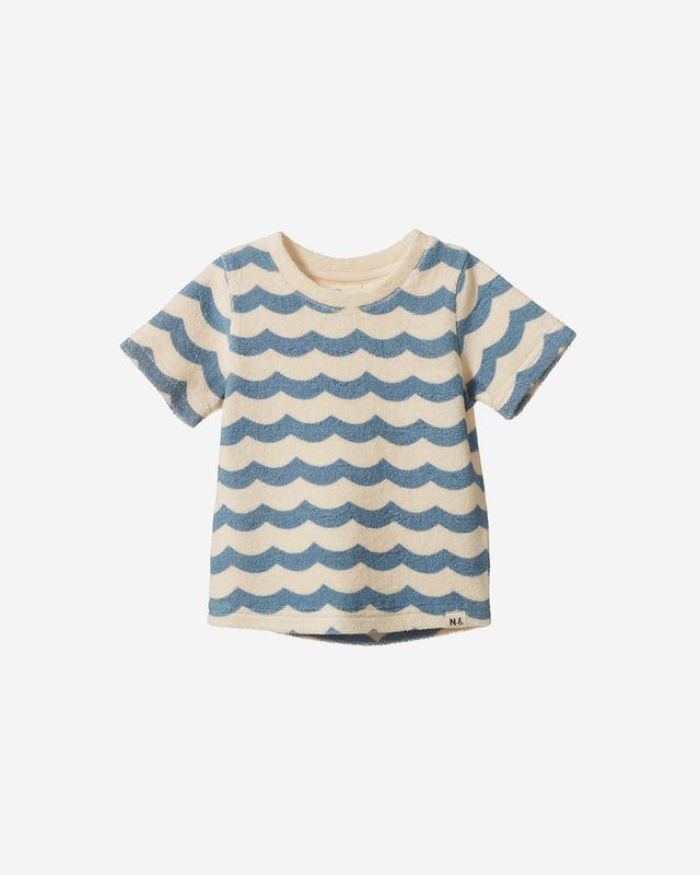 RIVER TEE TERRY - WAVES PRINT
