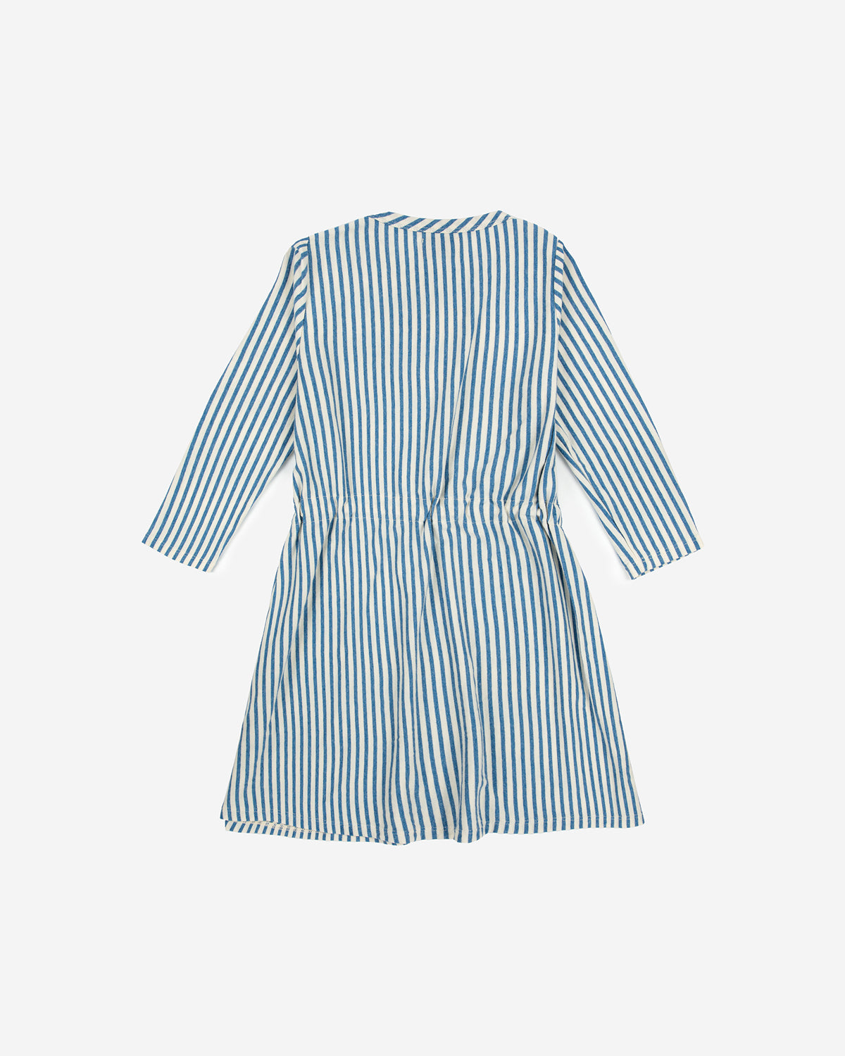 Blue and white 2024 striped long sleeve dress