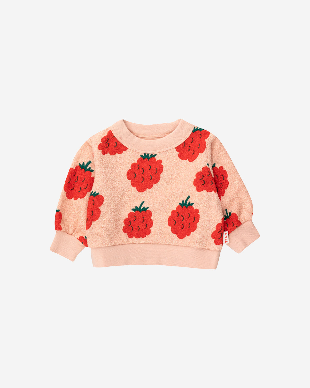 RASPBERRIES BABY SWEATSHIRT - PEACH