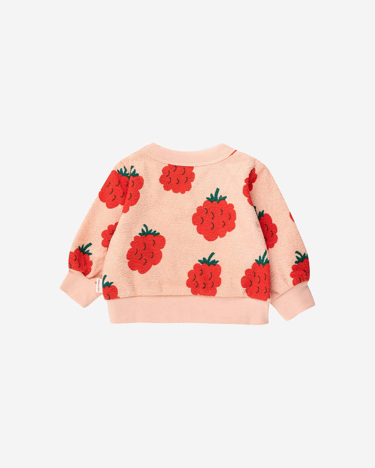 RASPBERRIES BABY SWEATSHIRT - PEACH