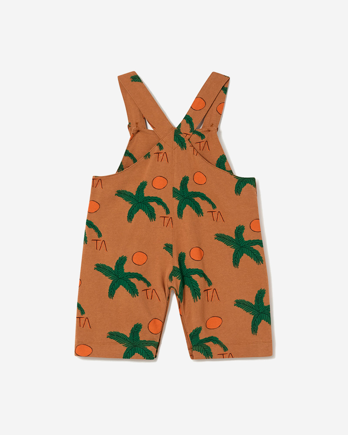 JERSEY MULE BABY OVERALLS BROWN